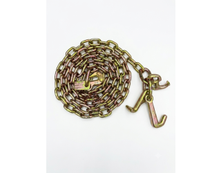 all-Grip tiedown chain 5/16"x10' w/cluster one end & Grab Hook other end