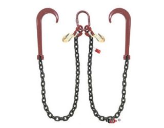 all-Grip 3/8" G80 V-Chain w/ 15" Forged J-Hooks (4')