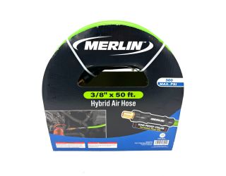 Green Air Hose 50' x 3/8", 1/4" Male Ends