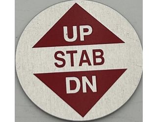 Miller Chevron Decal - Stabilizer Up/Down