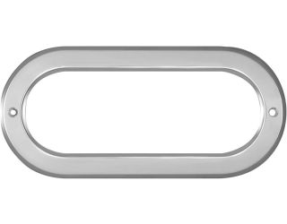 Grand General 6" Oval Chrome Plastic Bezel