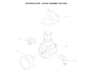 Air Regulator - Gauge Assembly (0911804)