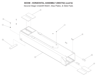 2nd Stage U/L Weldt, Stop Plates, Slide Pads