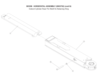 Extend Cylinder Rear Pin Weldment & Retaining Ring