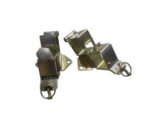 Collins Cross Rail Locking Mount Pair-Zinc