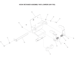 Hook Retainer Assembly W/O Lowrider (0911762)