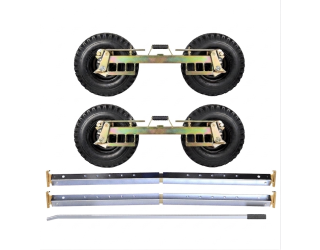 Collins Hi-Speed 5.00x8 E-Rated G7X Dolly Set 5,000lbs Zinc Plated