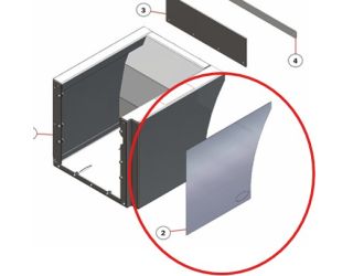 In The Ditch 24.25" Storage Fender Panel - SS Panel Only-Left