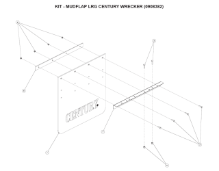 Kit, Mudlap Large Century Wrecker (0908382)
