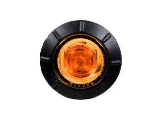Maxxima 3/4" Round P2 Clearance Marker Amber Clear Lens