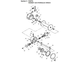 12S Ramsey 234 Hydraulic Winch