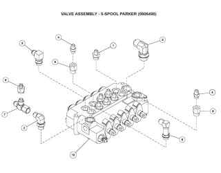 Valve Assembly - 5 Spool Parker (0906495)